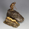 T Curts (Carl Kauba) Patinated Two Piece Bronze