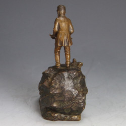 T Curts (Carl Kauba) Patinated Two Piece Bronze