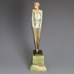 Josef Lorenzl Art Deco Bronze Pyjama Girl