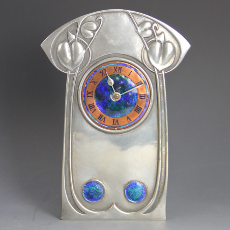 Archibald Knox for Liberty & Co Pewter and Enamel Clock 0370 (c.1903) Archibald Knox for Liberty & Co Pewter and Enamel Clock 0370 (c.1903)