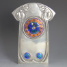 Archibald Knox for Liberty & Co Pewter and Enamel Clock 0370 (c.1903)