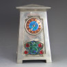 Archibald Knox for Liberty & Co Pewter and Enamel Clock 0629 (c.1903)