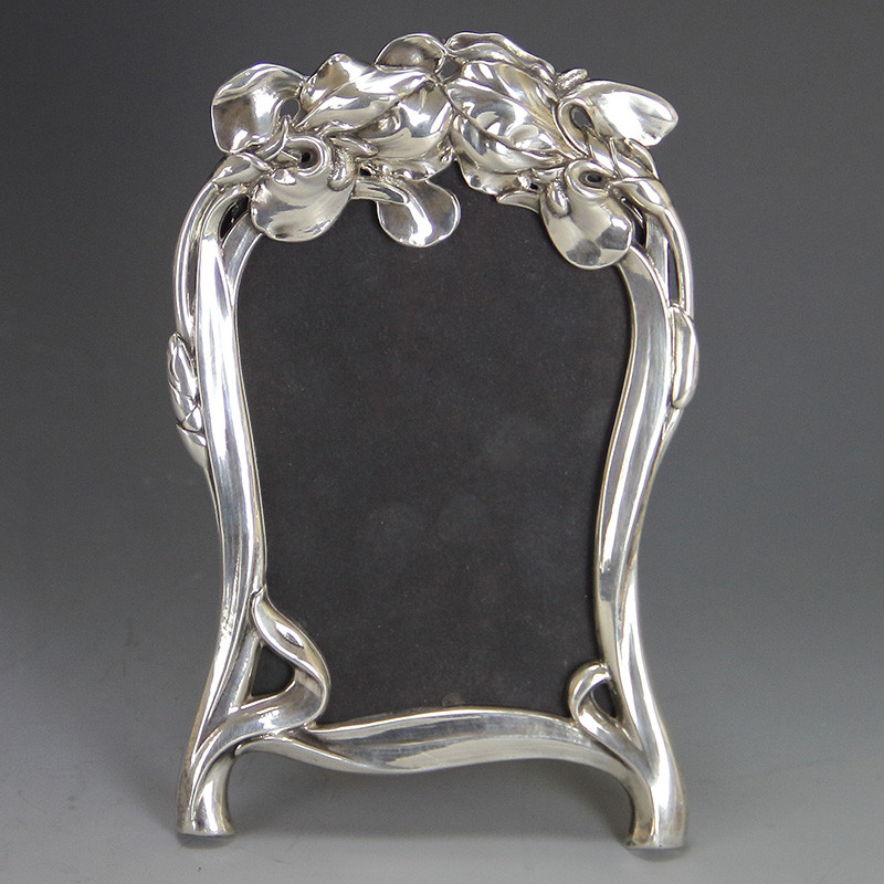 Art Nouveau Silver Photo Frame by Georg Adam Scheid (c.1900)