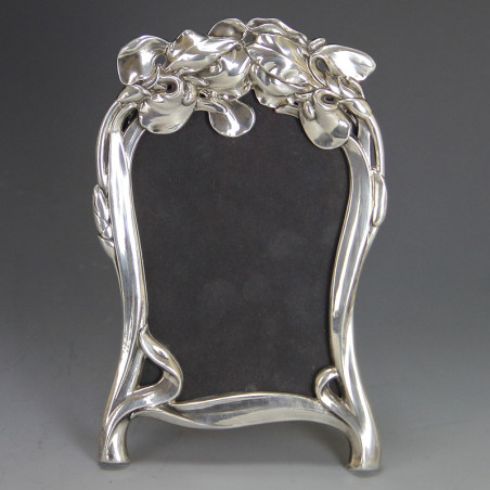 Art Nouveau Silver Photo Frame by Georg Adam Scheid (c.1900)