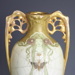 Paul Daschel for Amphora Art Nouveau Shoulder Vase