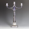 Austrian Secessionist Silver Plated Candelabra