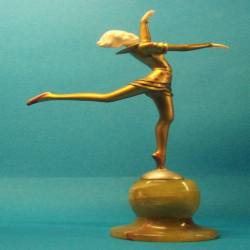 Stefan Dacon Dancing Girl Bronze & Ivory Figure