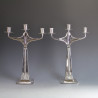 Austrian Secessionist Silver Plated Candelabra (c.1905)