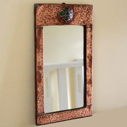 Arts and Crafts Copper Wall Mirror (c.1900)