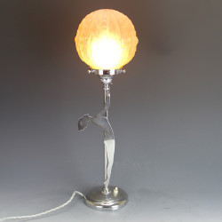 Art Deco Chromed Table Lamp (c.1925)