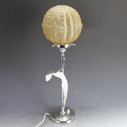 Art Deco Chromed Table Lamp