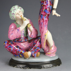 Royal Dux Art Deco Bohemian Figures After Arabian Nights