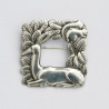 Georg Jensen Silver Deer and Squirrel Brooch (c.1950)