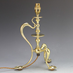 Arts and Crafts Brass Table Lamp (c.1900)
