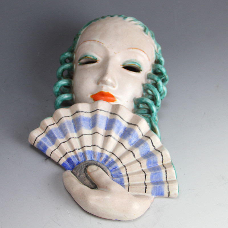 Goldscheider Art Deco Terracotta Wall Mask