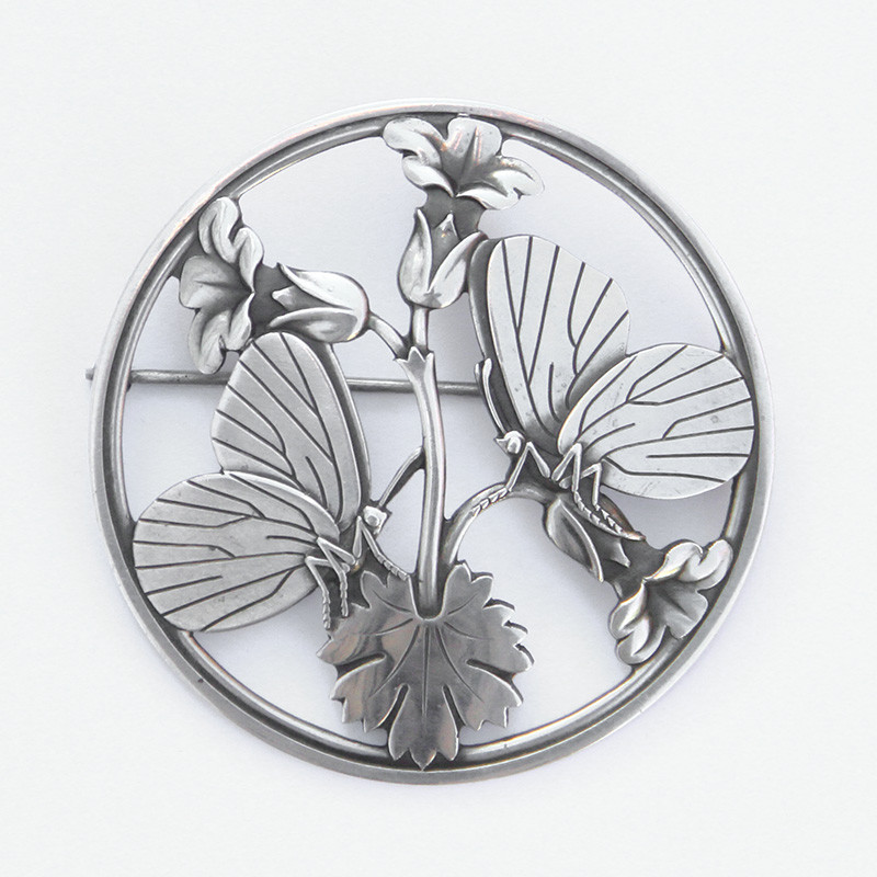 Georg Jensen Silver Brooch by Arno Malinowski