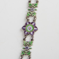 Arts and Crafts Silver and Enamel Bracelet