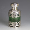 Art Nouveau Silver and Glass Large Scent Bottle London