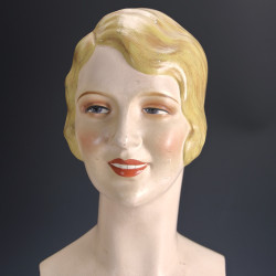 Art Deco Plaster Mannequin Bust