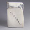 Rare English Silver Suffragette Card Case Aspey London 1910