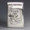 Rare English Silver Suffragette Card Case Aspey London 1910
