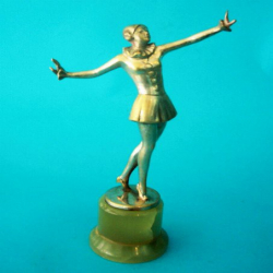 Josef Lorenzl Female Dancer Bronze Figure