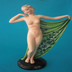 Goldscheider Nude Female Figure with Drape
