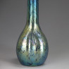 Johann Loetz Art Nouveau Cobalt Blue Papillion Decor Silver Top Vase