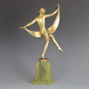 Josef Lorenzl Art Deco Bronze Scarf Dancer