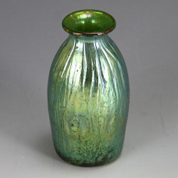 Johann Loetz, Rusticana Art Nouveau Iridescent Glass Vase