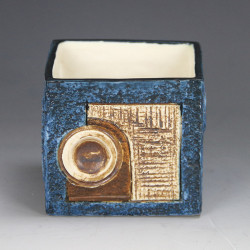 Troika (Cornwall) Cube Vase by Avril Bennet