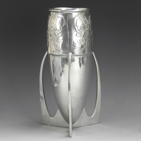 Archibald Knox for Liberty & Co Large Pewter Bomb Vase (c.1902) Archibald Knox for Liberty & Co Large Pewter Bomb Vase (c.1902)
