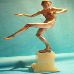 Elischer Bronze Figure of a Dancer
