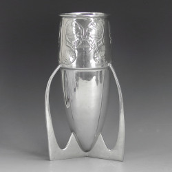 Archibald Knox for Liberty & Co Large Pewter Bomb Vase