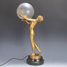 Art Deco Spelter Lady Lamp (c.1925)