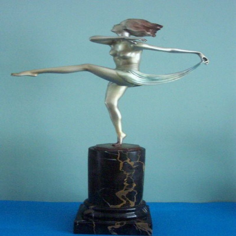 Josef Lorenzl Dancing Bronze Female Figure