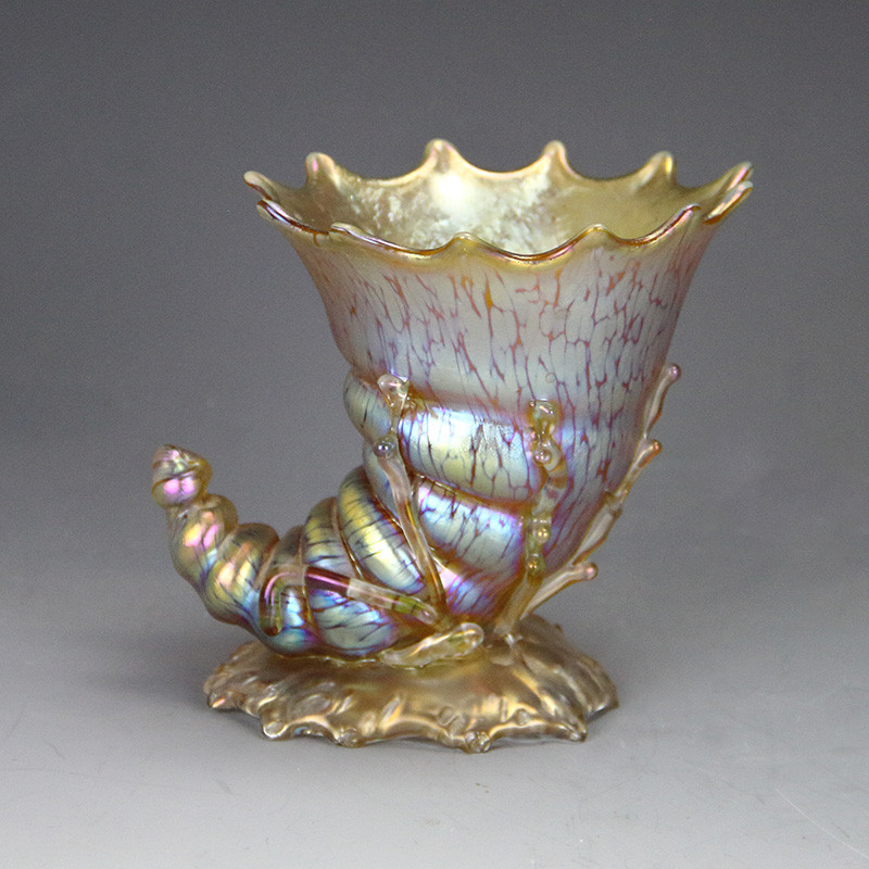 Johann Loetz Art Nouveau Conch Shell Vase (c.1900)