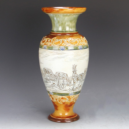 Doulton Lambeth Vase by Hannah Barlow (c.1900)
