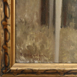 Emil Beurmann (1862-1951) Oil Painting Signed and Dated 1922