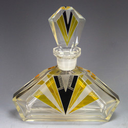 Karl Palda, Bohemian Art Deco Whiskey Decanter Set
