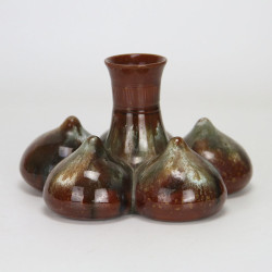 Christopher Dresser (1834-1904) for Linthorpe Pottery, Onion Vase