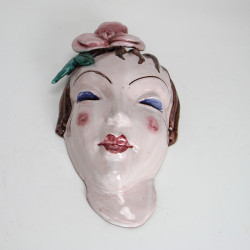 Goldscheider Style Art Deco Wall Mask