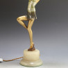 Art Deco Spelter Lady Lamp