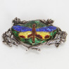 Arts and Crafts Silver and Cloisonne Enamel Brooch (c.1900) Arts and Crafts Silver and Cloisonne Enamel Brooch (c.1900)