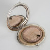 Silver and Guilloche Enamel Compact
