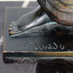 Joan Salvado Voltas. Art Deco Bronze Figure
