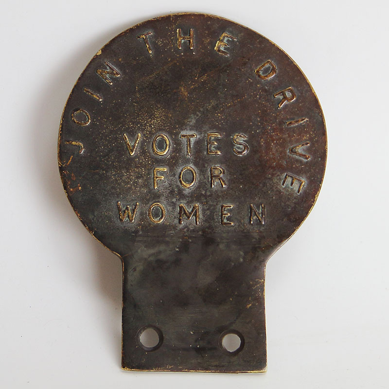 Rare Suffragette Movement Car Badge (c.1910)