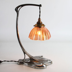 Orivit Art Nouveau Silver Plated Table Lamp (c.1900)