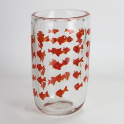 Murano Goldfish Vase