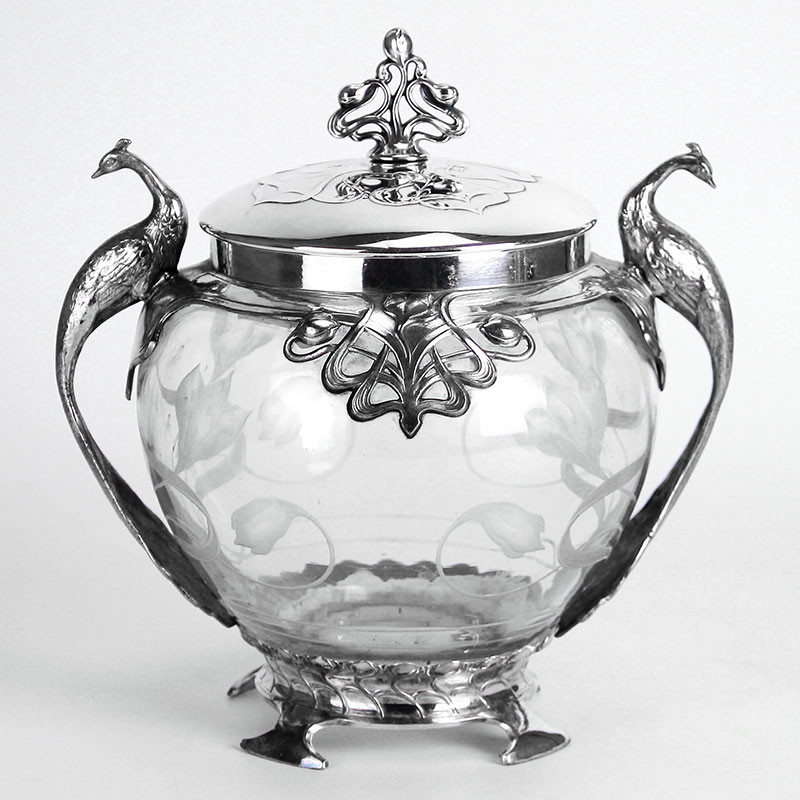 WMF Art Nouveau Silver Plated Biscuit Box (c.1906)